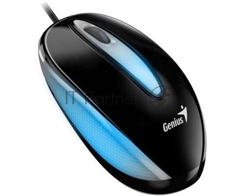 Мышь проводная Genius DX-Mini черный, 1000 dpi, USB, кнопки - 3