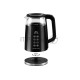 Чайник электрический Galaxy Line GL 0342, черный, стекло, 2200 Вт, 1,7 л, LED-дисплей, сенсорная панель управления