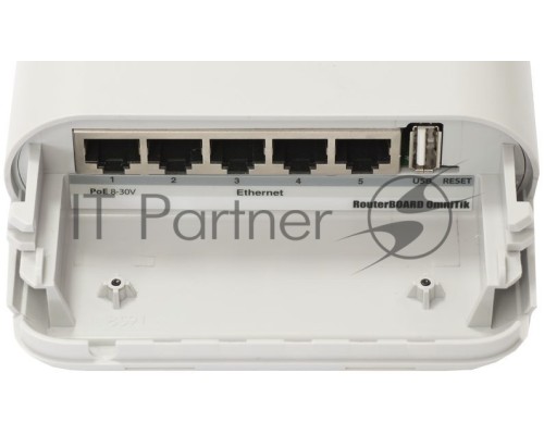 Точка доступа MikroTik RBOmniTikU-5HnD RouterBOARD OmniTik U-5HnD (RouterOS L4) with power supply and case