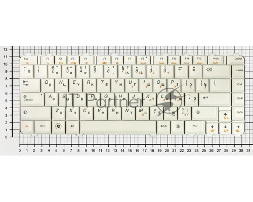 Клавиатура для ноутбука Lenovo IdeaPad Y450 Y450A Y450G Y550 Y550A Y460 Y560 B460 белая