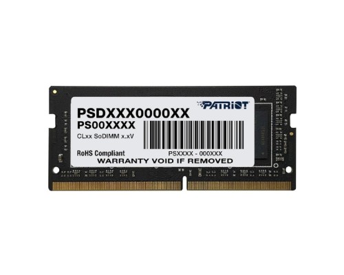 [Модуль памяти] Память DDR4 8GB 2666MHz Patriot PSD48G26662S Signature Line RTL PC4-21300 CL19 SO-DIMM 260-pin 1.2В single rank Ret
