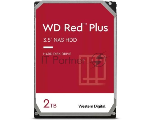 Жесткий диск WD SATA-III 2TB WD20EFPX NAS Red Plus (5400rpm) 64Mb 3.5