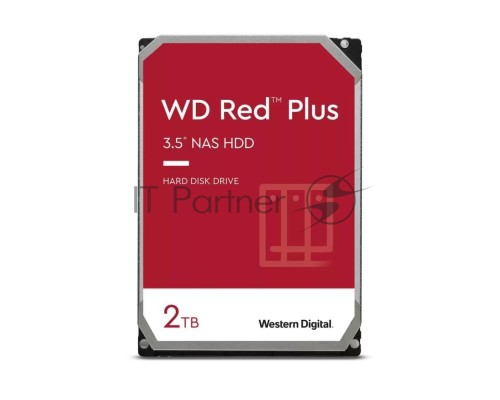 Жесткий диск WD SATA-III 2TB WD20EFPX NAS Red Plus (5400rpm) 64Mb 3.5