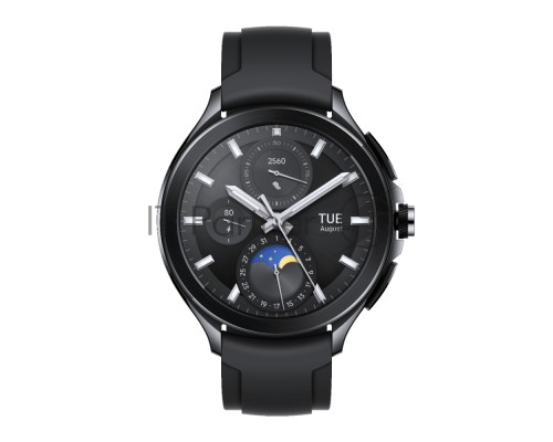 Часы наручные Xiaomi Смарт-часы Xiaomi Watch 2 Pro -Bluetooth® Black Case with Black Fluororubber Strap M2234W1 (BHR7211GL)