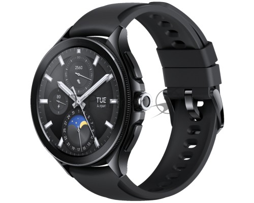 Часы наручные Xiaomi Смарт-часы Xiaomi Watch 2 Pro -Bluetooth® Black Case with Black Fluororubber Strap M2234W1 (BHR7211GL)