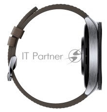 Часы наручные Xiaomi Смарт-часы Xiaomi Watch 2 Pro - Bluetooth® Silver Case with Brown Leather Strap M2234W1 (BHR7216GL)