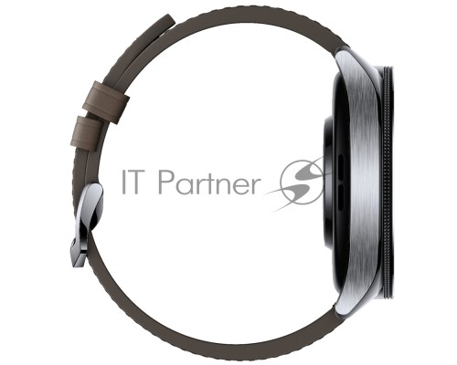 Часы наручные Xiaomi Смарт-часы Xiaomi Watch 2 Pro - Bluetooth® Silver Case with Brown Leather Strap M2234W1 (BHR7216GL)