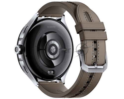 Часы наручные Xiaomi Смарт-часы Xiaomi Watch 2 Pro - Bluetooth® Silver Case with Brown Leather Strap M2234W1 (BHR7216GL)