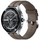 Часы наручные Xiaomi Смарт-часы Xiaomi Watch 2 Pro - Bluetooth® Silver Case with Brown Leather Strap M2234W1 (BHR7216GL)