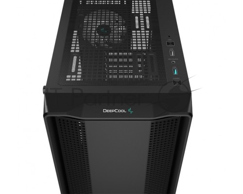 Компьютерный корпус Deepcool CC560 V2 черный без БП ATX 4x120mm 1xUSB2.0 1xUSB3.0 audio bott PSU
