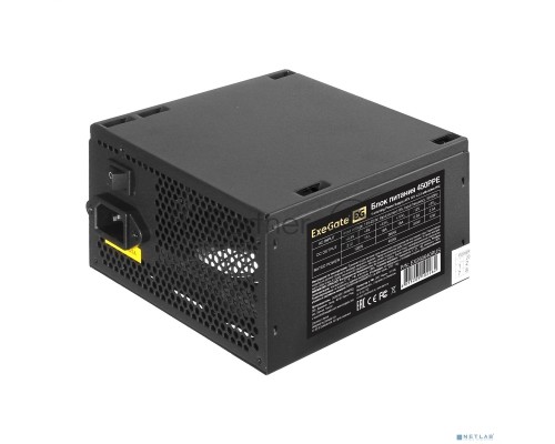 Блок питания Exegate EX260640RUS-PC 450W Exegate 450PPE, ATX, black, APFC, 12cm, 24p+(4+4)p, PCI-E, 3*IDE, 5*SATA, FDD