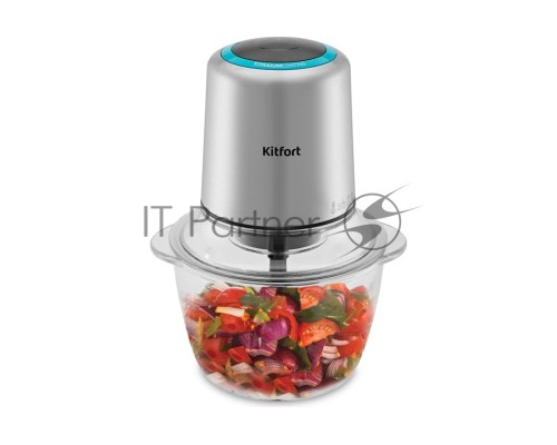 Измельчитель электрический Kitfort КТ-3510 1л. 300Вт стальной