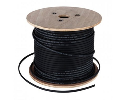 [Rexant Обогрев труб] Rexant (51-0255) Кабель греющий саморегулирующийся 40КНС 2ЛП-ЭЛ-65/85 (UV) (40Вт/м), 200м (экранир, с защитой от УФ) (ДЛЯ ТРУБ/ВОДОСТОКОВ/КРЫШ) R