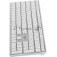 Клавиатура Acer OKR301 белый/серебристый USB беспроводная BT/Radio slim Multimedia (ZL.KBDEE.015)