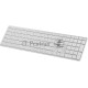 Клавиатура Acer OKR301 белый/серебристый USB беспроводная BT/Radio slim Multimedia (ZL.KBDEE.015)