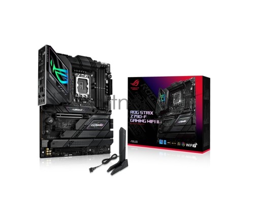 Материнская плата ASUS ROG STRIX Z790-F GAMING WIFI II, LGA 1700, Intel Z790, 4xDDR5, 4xSATA, 5xM.2, 1xPCI-E 5.0 x16, 1xPCI-E 4.0 x4, 1xHDMI, 1xDisplayPort, 1x 2.5Gb LAN, 2xUSB-A 3.2 Gen 2, 4xUSB-A 3.2 Gen 1, 6xUSB-A 2.0, 2x3.5 мм, 5.1, Standard-ATX