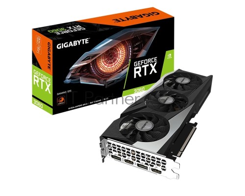 Видеокарта Gigabyte GV-N3060GAMING-12GD PCI-E 4.0 192bit GDDR6 1837/15000 HDMIx2 DPx2 HDCP Ret