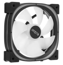 Кулер для корпуса/ PCCooler EF120 ARGB BK (120x120x25mm, 4-pin PWM, ARGB, 37.98CFM, 25.7dBA, 1500RPM, Black)