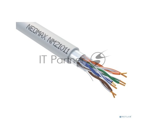 Кабель NEOMAX [NM21011] F/UTP cat.5e 4 пары (305 м) 0.48 мм (24 AWG) Медь LSZH, серый