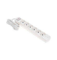 Rexant (13-4115) Удлинитель PREMIUM 6 гнезд, 1,5м, 3х1,5мм?, с/з, с выключателем, белый