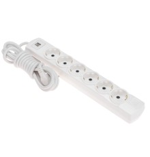 Rexant (13-4122) Удлинитель PREMIUM 6 гнезд, 3м, 3х1,5мм?, с/з, 2 USB, белый