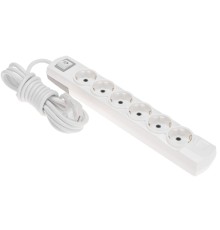 Rexant (13-4116) Удлинитель PREMIUM 6 гнезд, 3м, 3х1,5мм?, с/з, с выключателем, белый