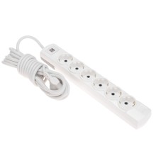 Rexant (13-4123) Удлинитель PREMIUM 6 гнезд, 5м, 3х1,5мм?, с/з, 2 USB, белый