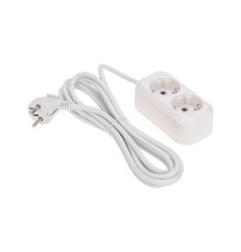 PROconnect (13-4203) Удлинитель 2 гнезда, 3м, 3х0,75мм?, с/з, белый