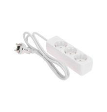PROconnect (13-4208) Удлинитель 3 гнезда, 1,5м, 3х0,75мм?, с/з, белый