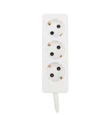 PROconnect (11-7208) Удлинитель 3 гнезда, 10м, 3х0,75мм?, с/з, белый