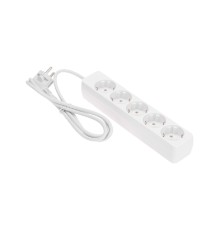 PROconnect (13-4211) Удлинитель 5 гнезд, 1,5м, 3х0,75мм?, с/з, белый