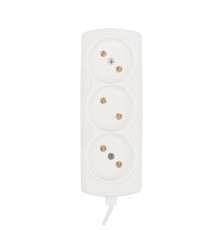 PROconnect (11-7214) Удлинитель STANDARD 3 гнезда, 5м, 2х0,75мм?, б/з, белый