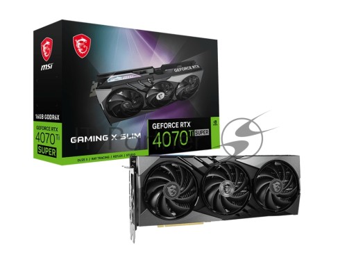 Видеокарта MSI RTX4070 Ti SUPER 16G GAMING X SLIM Nvidia RTX 4070 TI Super 16Gb, GDDR6X, PCI-E4.0, HDMIx1 DPx3 HDCP