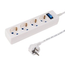 PROconnect (11-7232) Сетевой фильтр STANDARD 4 гнезда, 5м, 3х0,75мм?, с/з, белый