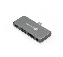 Exegate EX297633RUS Док-станция 5-в-1 ExeGate DUB-31C/PD/HA (кабель-адаптер USB Type-C --> 1xUSB3.0 + Type-C DATA (480MB/s) + PD 100W + HDMI 4K@30Hz + Audio, Plug&Play, подходит для iPad Pro и мобильн