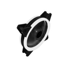 Вентилятор Gembird с подсветкой, 120x120x25, гидродин., 3pin/4pin Molex, провод 35см, белый (D12025S12L-W)