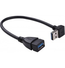 KS-is KS-401O Кабель адаптер угловой USB 3.0 M-F,  левый