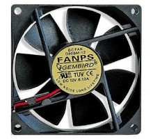 Gembird Вентилятор 80x80x25, втулка, 2 pin, провод 30 см (FANPS)