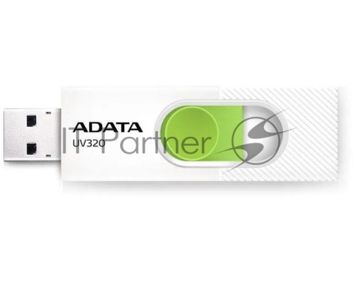 Флеш диск 32GB A-DATA UV320, USB 3.2, белый/зеленый