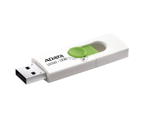 Флеш диск 32GB A-DATA UV320, USB 3.2, белый/зеленый