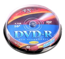 Диски DVD-R VS 4,7 GB 16x CB/10 Ink Print (620793)