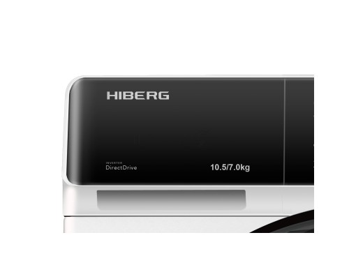 Стирально-сушильная машина HIBERG i-DDQ9-10714 W белый загр. фронтальная макс.: 10,5 кг 1400 об/мин класс: А+++