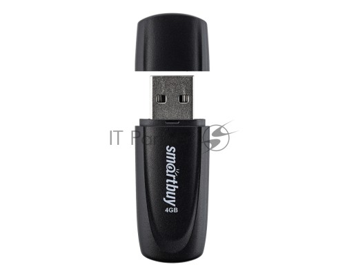 Флеш диск USB 2.0 SmartBuy 004GB Scout Black (SB004GB2SCK)