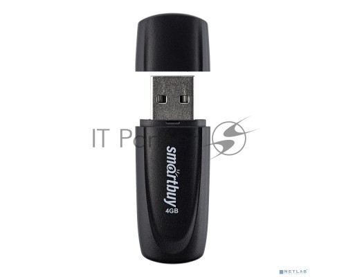 Флеш диск USB 2.0 SmartBuy 004GB Scout Black (SB004GB2SCK)