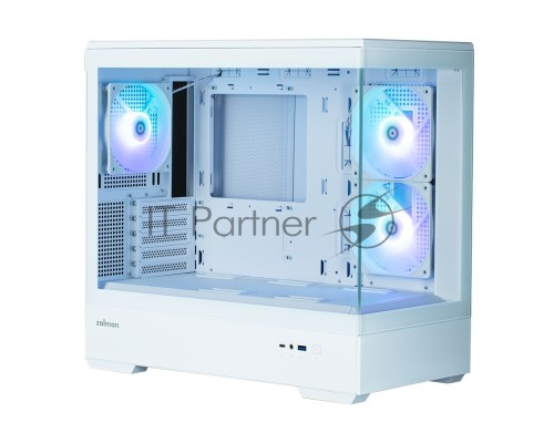 Компьютерный корпус MiniTower Zalman P30 White (mATX, без БП, ARGB, USB3.2 Type-A + USB3.2 Type-C) (Zalman P30 White)