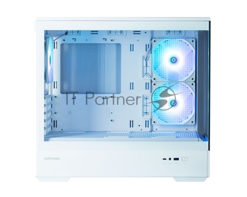Компьютерный корпус MiniTower Zalman P30 White (mATX, без БП, ARGB, USB3.2 Type-A + USB3.2 Type-C) (Zalman P30 White)