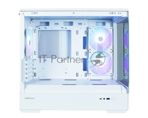 Компьютерный корпус MiniTower Zalman P30 White (mATX, без БП, ARGB, USB3.2 Type-A + USB3.2 Type-C) (Zalman P30 White)