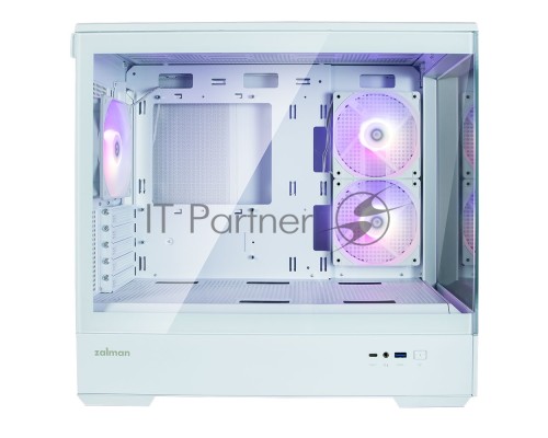 Компьютерный корпус MiniTower Zalman P30 White (mATX, без БП, ARGB, USB3.2 Type-A + USB3.2 Type-C) (Zalman P30 White)