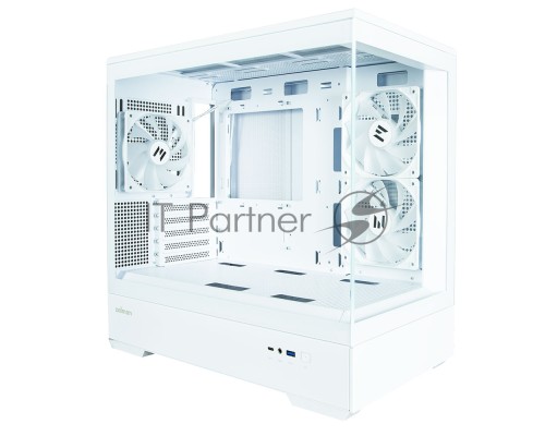 Компьютерный корпус MiniTower Zalman P30 White (mATX, без БП, ARGB, USB3.2 Type-A + USB3.2 Type-C) (Zalman P30 White)