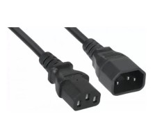 Filum  Кабель питания FL-PC-C13/C14-C3-3.0-BK ПВС-АП 3x1.5 С13 - C14, 220/250В, 10А, чёрный, 3м (974707)